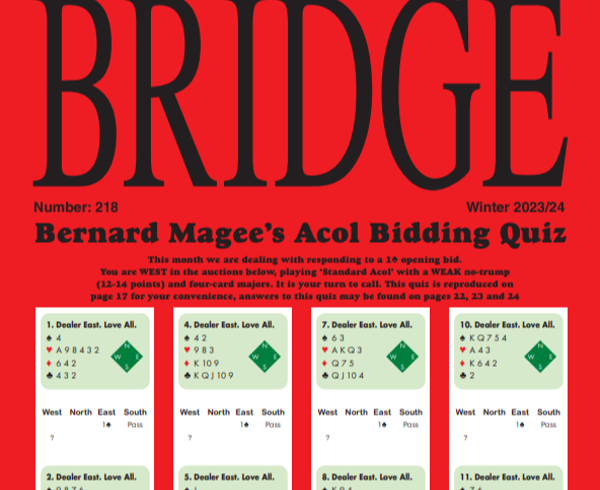 BRIDGE Bi Monthly Magazine Subscription - One Year